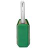 Cadeado Pequeno 20mm Haste Curta Latão Maciço Verde com Chave | Papaiz | Kit 03 Un - 5