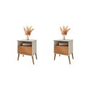 Ver imagem 1 de Conjunto de Mesa de Cabeceira Solar Off White Naturalle