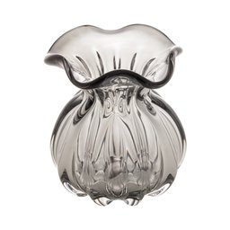 Vaso De Vidro Italy Cinza 10x11cm - Wolff - 1