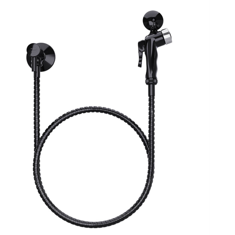 Ducha Preto C/registro Flex Crom 1 2m 220939 - Blukit