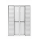 Ver imagem 2 de Porta Balcão 6 Folhas Aluminio Branco C/ Trinco 2,10x2,00