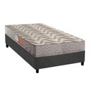 Ver imagem 1 de Conjunto Box Solteiro: Colchão Espuma Paropas Pasquale Gray + Base Crc Suede Gray (88x188)