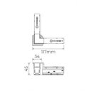 Ver imagem 2 de Conector L Horizontal para Trilho de Embutir S.Line 24V Preto Stella