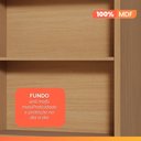 Ver imagem 7 de Armário Aéreo de Cozinha 0,80m 2 Portas 100% Mdf Cléo Madeirado/off White Nesher
