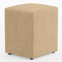 Ver imagem 3 de Kit 02 Puffs Quadrado L02 Decorativo Linho Bege Escuro - Lyam Decor
