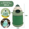 Garrafa Infantil Térmica Inox com Alça Canudo Verde - 4