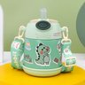 Garrafa Infantil Térmica Inox com Alça Canudo Verde - 6