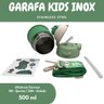 Garrafa Infantil Térmica Inox com Alça Canudo Verde - 2