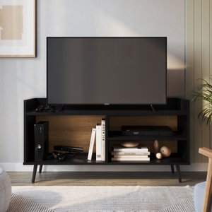 Rack Retro para Tv 50 Polegadas com 2 Prateleira Sala