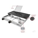 Ver imagem 6 de Chapa de Lanche Hambúrguer com Prensa 30x60 Á Gás +