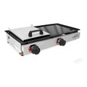 Ver imagem 2 de Chapa de Lanche Hambúrguer com Prensa 30x60 Á Gás +