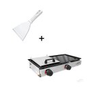 Ver imagem 1 de Chapa de Lanche Hambúrguer com Prensa 30x60 Á Gás +