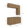 Conjunto para Banheiro Kappesberg Celeste 7 Peças Nogueira 160cm - 4
