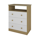 Ver imagem 1 de Cômoda Infantil Smim Peroba em 100% Mdf Branco com Carvalho