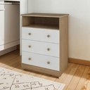 Ver imagem 6 de Cômoda Infantil Smim Peroba em 100% MDF Branco com Carvalho