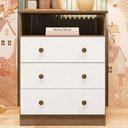 Ver imagem 2 de Cômoda Infantil Smim Peroba em 100% MDF Branco com Carvalho