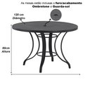 Ver imagem 5 de 6 Cadeiras Floripa e Mesa Tampo Ripado Aluminio Piscina Jardim Trama Original