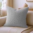 Ver imagem 2 de Kit 6 Capas de Almofada Bouclé 50x50 Decorativa Cinza Claro