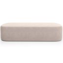 Ver imagem 4 de Cabeceira Cama Box Casal 140cm Lanna com Puff Recamier Doha W01 Suede Bege - Lyam Decor