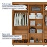 Guarda-roupa Casal 6 Portas com Pés 100% Mdf Loop - 15