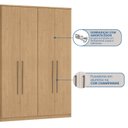 Ver imagem 6 de Guarda-Roupa Modulado 4 Portas Elegance Marrom/Angelin
