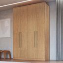 Ver imagem 1 de Guarda-Roupa Modulado 4 Portas Elegance Marrom/Angelin