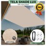 Tela Lona Areia 2.5x2 Metros Sombreamento Impermeável Shade Lux + Kit - 1