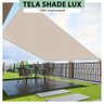 Tela Lona Areia 2.5x2 Metros Sombreamento Impermeável Shade Lux + Kit - 4