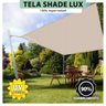 Tela Lona Areia 2.5x2 Metros Sombreamento Impermeável Shade Lux + Kit - 5