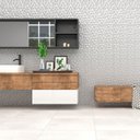 Ver imagem 2 de Revestimento Embramaco Brilhante 33x60cm Hd53106 Prisma White 2.43m²