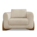 Ver imagem 2 de Poltrona Jobim Linho Boucle - Lucadi Home