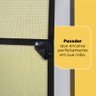 Mosquiteira para Porta 080x2,10 Preta com Tela Resistente À Pets - 6