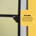 Ver imagem 6 de Mosquiteira para Porta 080x2,10 Preta com Tela Resistente À Pets