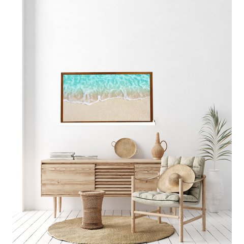 Quadro Decorativo: Praia 47x84 Cm