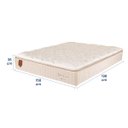 Ver imagem 5 de Colchão Queen Prorelax Size 158x198x36 Látex Firm Molas Ensacadas Pillow Top com Látex - Bege
