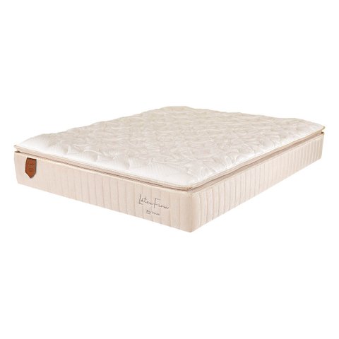 Colchão Queen Prorelax Size 158x198x36 Látex Firm Molas Ensacadas Pillow Top com Látex - Bege