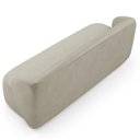 Ver mais imagens de Sofá 3 Lugares Orgânico para Sala de Estar Living 205cm Heidy F04 Veludo Bege - Lyam Decor