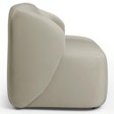 Ver imagem 6 de Sofá 3 Lugares Orgânico para Sala de Estar Living 205cm Heidy F04 Veludo Bege - Lyam Decor