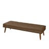 Kit Cabeceira E Puff Pé De Cama Box Estofado Beatriz Suede Anchar Estofados Largura 193 Cm ( Casal - 8