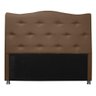 Kit Cabeceira E Puff Pé De Cama Box Estofado Beatriz Suede Anchar Estofados Largura 193 Cm ( Casal - 9
