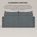 Ver imagem 7 de Sofá Cama Retrátil em Madeira Eucalipto e Veludo 200cm Creta