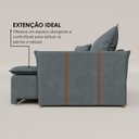 Ver imagem 4 de Sofá Cama Retrátil em Madeira Eucalipto e Veludo 200cm Creta