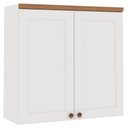 Ver imagem 3 de Armário Aéreo Cozinha 2 Portas Branco Fosco 1505 - Genialflex