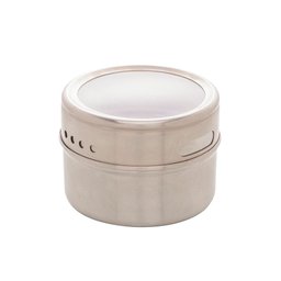 Porta Condimentos de Aço Inox C/tampa Acrílica e Suporte Imantado 6 Peças Lyor - 4