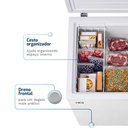 Ver imagem 4 de Freezer e Conservador Horizontal Hq 155 Litros Degelo Manual Branco Hq-155CFHL