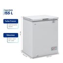 Ver imagem 3 de Freezer e Conservador Horizontal Hq 155 Litros Degelo Manual Branco Hq-155CFHL