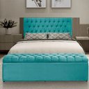 Ver imagem 4 de Painel Cabeceira com Bau Dubai 1.20mt Azul Tifany