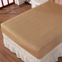 Ver imagem 2 de Lençol Queen com Elástico Prático Malha Lisa 1 Peça:bege Avelã