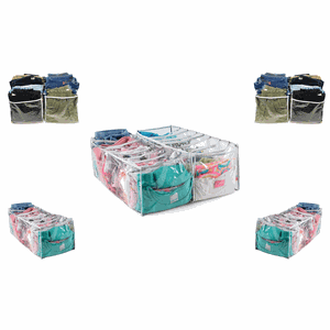 5 organizador de gavetas armários colmeias Medio roupas camisas bermudas shorts