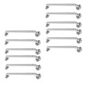Ver imagem 1 de Alça de Apoio Inox 40cm Barra Idoso Kit 12 Unidades Deficiente Cadeirante Banheiro Segurança